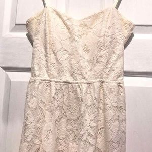 Bongo Floor Length Lace Keyhole Back Dre